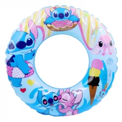 Kids Swimming Pool Float Tube Stitch Movie Character Printed Size Diameter 60 cm for Age 3-6 Years