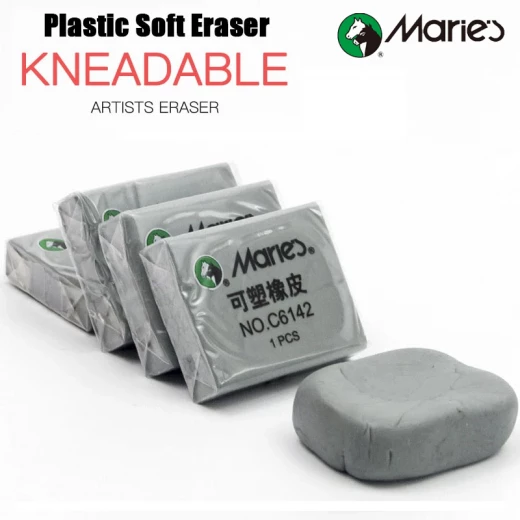 Maries kneadable Artist Non-Toxic Grey Rubber Eraser (C6142-RS) Maries kneadable Artist Non-Toxic Grey Rubber Eraser (C6142-RS)