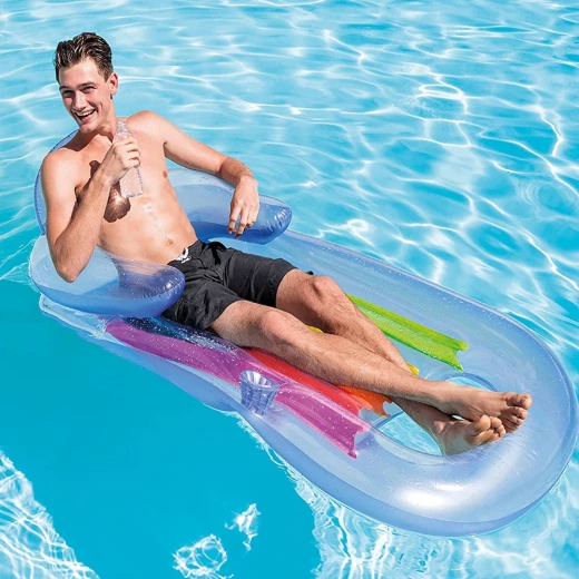 Intex 58802 Air Mattress Tanning – 160 x 85 cm -Light Blue - Intex - Image 4