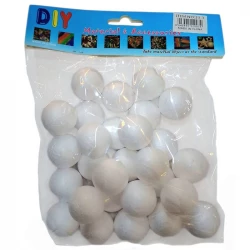 Pack Of 28 Pcs Polystyrene Balls Diameter 2.7 cm Ideal For School Science Projects & Creative Modeling , Solar System Model (33-7-RS)
