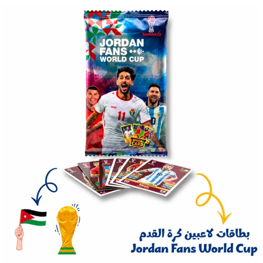 Jordan Fans World Cup 2026 Football Player Cards Featuring Jordan National Team Players and International Football Stars Collectible and Trading Cards for Kids and Football Fans - Rs Toys - Image 3