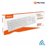 Meetion WIRELESS 2.4GHZ USB Ultra-Thin Chocolate Wireless Keyboard Adopts Ergonomic Design (MT-WK841-RS) - Meetion