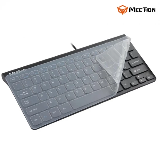 Meetion Wired USB Mini Keyboard  Ultra-thin and lightweight design Black - Arabic , English Layout Language (K400-RS) - Meetion - Image 2