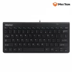 Meetion Wired USB Mini Keyboard  Ultra-thin and lightweight design Black - Arabic , English Layout Language (K400-RS) - Meetion