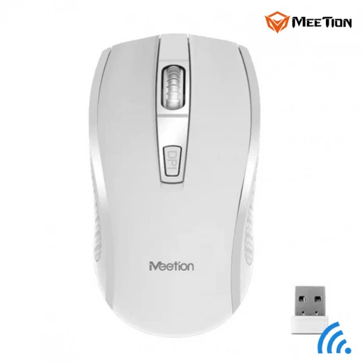 MeeTion Computer Wireless Keyboard and Mouse Bundle -White Arabic , English Layout Language (MT-C4120-RS) - Meetion - Image 3