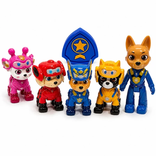 PAW Patrol 10-in-1 Figures & Vehicles Playset with 5 Characters, 4 Cars and Badge Shield – Ages 3+ - Rs Toys - Image 4