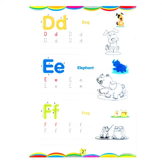 Erasable white book learning letters of animals with drawing animals shape size 33.5 x 24 cm 10 Pages (1709-RS) - Rs Toys - Image 4
