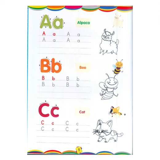 Erasable white book learning letters of animals with drawing animals shape size 33.5 x 24 cm 10 Pages (1709-RS) - Rs Toys - Image 5