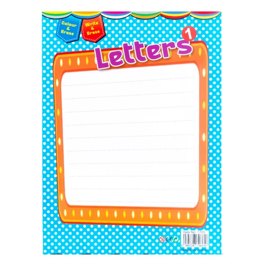 Erasable white book learning letters of animals with drawing animals shape size 33.5 x 24 cm 10 Pages (1709-RS) - Rs Toys - Image 6