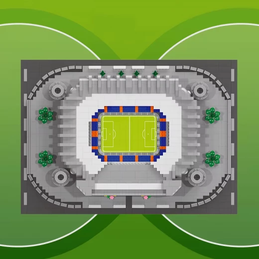 Santiago Bernabéu Football Stadium Building Model – 2727 Pieces | Real Madrid Stadium Replica | Educational Building Toy for Kids & Adults | Suitable for Ages 6+ - Rs Toys - Image 3