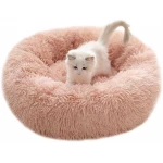 Cat Beds for Indoor Cats, for Large Dogs, Washable Round Pet Bed for Puppy and Kitten with Slip-Resistant Bottom - Pets
