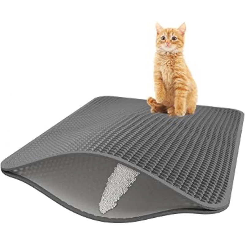 Pets Cat Litter Trapping Mat – Double-Layer & Non-Slip 75 X 55cm - Pets