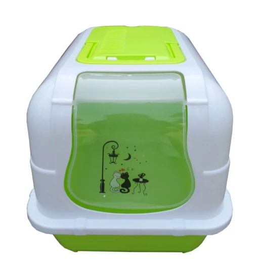 Pets Enclosed Cat Litter Box , Size (51 x 40 x 40cm) Pets Enclosed Cat Litter Box , Size (51 x 40 x 40cm)