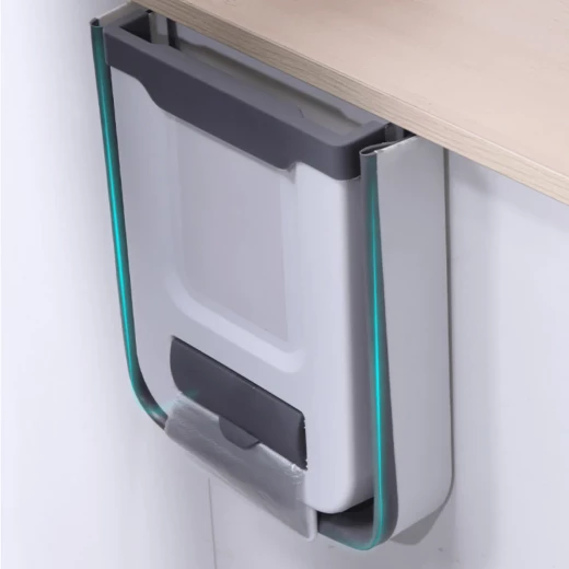 Space-Saving Foldable Hanging Garbage Bin with Bag Holder- Manzil - Manzil - Image 3