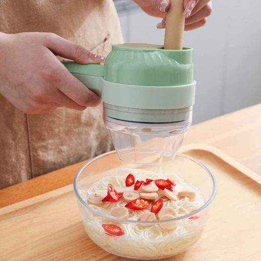 4 in 1 Mini rechargeable veggie cutter- Manzil - Manzil - Image 8