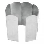  Iron Wind Shield, 50 cm, 8 Panels, Foldable, Wind-Resistant, Heat-Resistant up to 660 ℃ - Atad