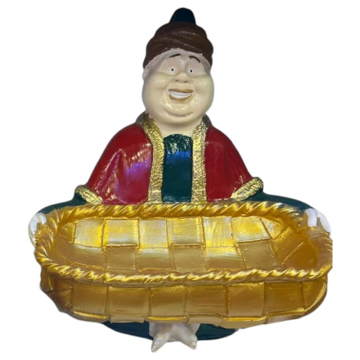 صحن ضيافة شخصية فانانيس ديكور رمضان كريم من مادة البولي ريزن رجل سمين حجم كبير (22 × 25 سم) صحن ضيافة شخصية فانانيس ديكور رمضان كريم من مادة البولي ريزن رجل سمين حجم كبير (22 × 25 سم)