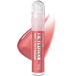 Maybelline Lifter Oil-in-Gel Lip Gloss Strawberry Shake – Hydrating Tinted Lip Gloss & Lip Balm with Hyaluronic Acid and Passionfruit Oil – Glassy Bouncy Shine, Mauve Pink