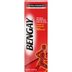 Bengay Ultra Strength Pain Relief Cream – Fast Acting Topical Muscle & Joint Pain Reliever – Strong Formula for Back, Neck & Body Aches