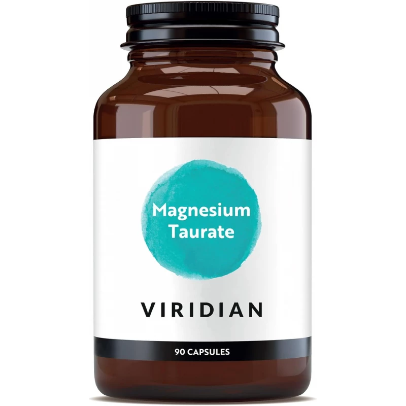 Viridian Magnesium Taurate 90 Capsules – High Absorption Magnesium Supplement for Energy, Muscle & Nervous System Support – Vegan Friendly - Viridian