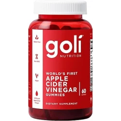 Goli Apple Cider Vinegar Gummies - Vitamin B12, Probiotics to Address Bloating. No Artificial Sweeteners, No Sugar Alcohols. Vegan, Plant Based, Non-GMO, Gluten-Free & Gelatin Free