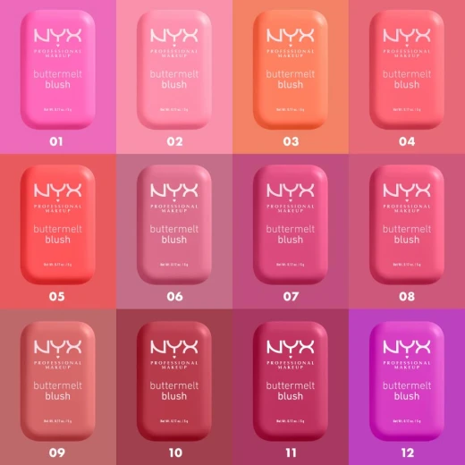 NYX Professional Makeup Buttermelt Powder Blush – Getting Butta – Soft Powder Blush with Mango, Shea & Almond Butter – Up to 12H Fade & Transfer Resistant Wear – Vegan Formula  Bullet Points: Buttery-soft powder (Getting  Butta) - NYX - Image 2