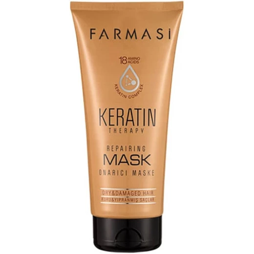 Farmasi Keratin Therapy Repairing Hair Mask 200 ml Deep Nourishing Treatment with Keratin Complex Restores Shine, Strength & Smoothness for Damaged Hair Farmasi Keratin Therapy Repairing Hair Mask 200 ml Deep Nourishing Treatment with Keratin Complex Restores Shine, Strength & Smoothness for Damaged Hair