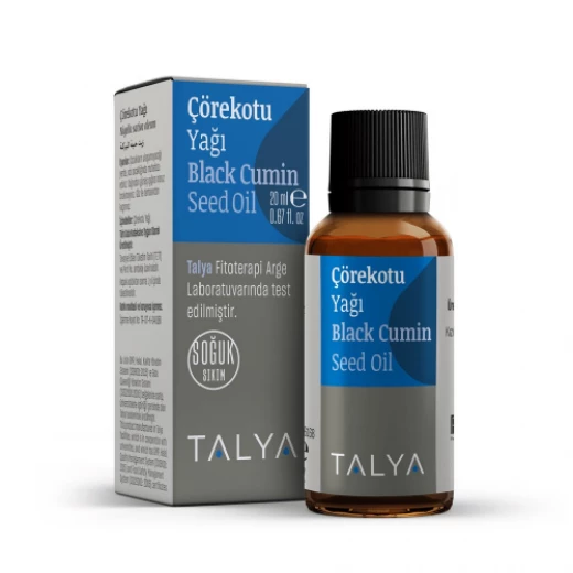 TALYA Black Seed Oil (20 ml) - Liquid Black Seed Oil - Dietary Supplement - Immune Support - High Thymoquinone - Cold Pressed - Pure Turkish Black Seed Oil - Non-GMO