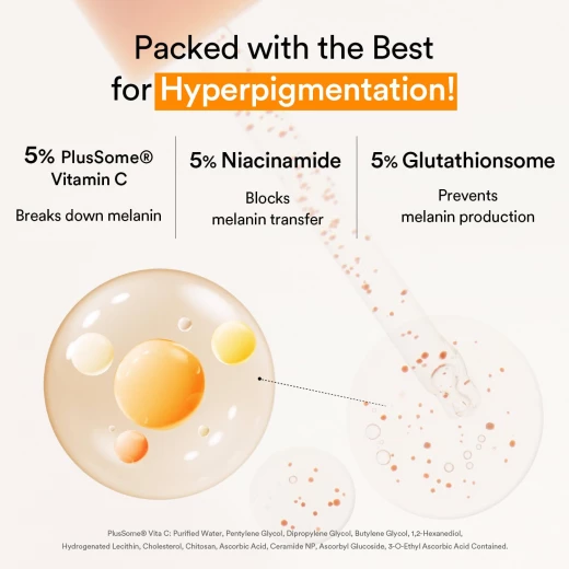 Abib Glutathiosome Dark Spot Serum Vita drop 1.69 fl.oz. | Korean Skincare, Dark Spot, Hyperpigmentation Treatment | Serum for Sensitive, Uneven Skin - Abib - Image 2