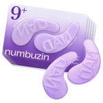 numbuzin No.9 Eye Patches – NAD+ Collagen Gel Eye Masks with Peptides, Caffeine & Niacinamide – Cooling Under Eye Patches for Puffy Eyes, 5 Pairs - Numbuzin