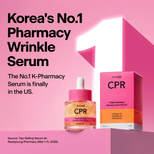 THOME CPR Collagen Peptide Retinal Serum – 1.01 fl oz (30ml) – Korean Serum with 1% Collagen, 1% Peptide Complex & 0.1% Retinal – Fine Line, Wrinkle, Firming & Texture Care - Thome - Image 2