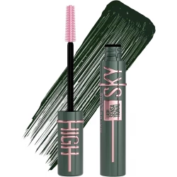 Maybelline Lash Sensational Sky High Green Mascara – Green Altitude – Volumizing, Lengthening & Thickening Washable Mascara – Flake-Free Formula