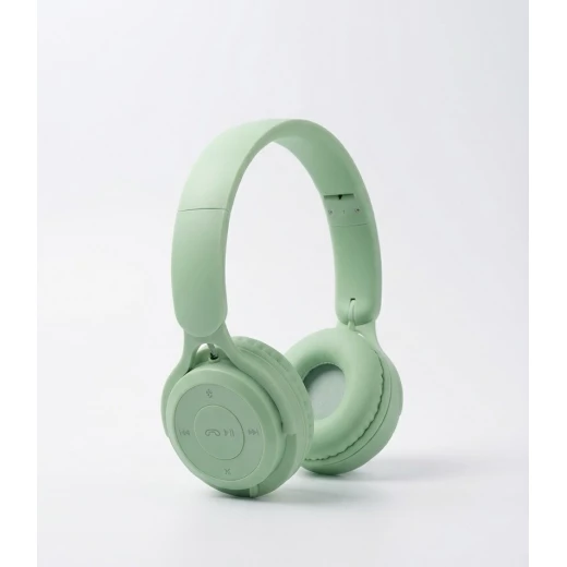 YO8 Stylish Wireless On-Ear Headphones with Built-In Microphone, Comfortable Cushioned Ear Pads, High-Quality Sound, Lightweight, Lime Green