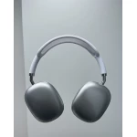 Wireless Over-Ear Headphones with Premium Stereo Sound, Noise Isolation, Soft Cushions & Adjustable Headband Grey