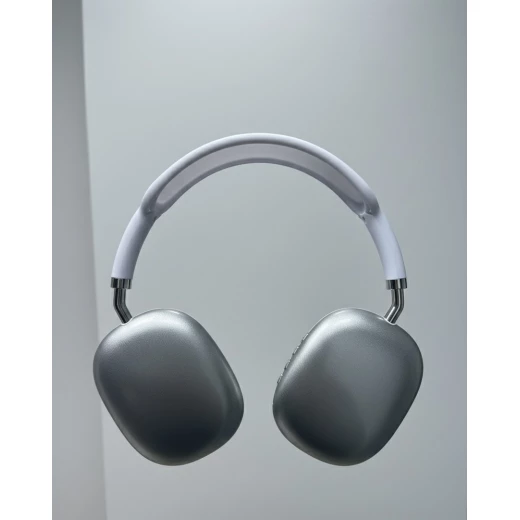 Wireless Over-Ear Headphones with Premium Stereo Sound, Noise Isolation, Soft Cushions & Adjustable Headband Grey Wireless Over-Ear Headphones with Premium Stereo Sound, Noise Isolation, Soft Cushions & Adjustable Headband Grey