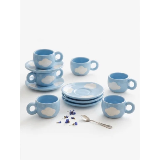 Ceramic Coffee Cup Set White with Raised Red Hearts Matching Saucers and Heart Shaped Sugar Cubes for Valentine Day and Home Hospitality Elegant Set of Six Cups Two Saucers and Four Unique Sugar Pieces Durable Daily Use Ceramic Coffee Cup Set White with Raised Red Hearts Matching Saucers and Heart Shaped Sugar Cubes for Valentine Day and Home Hospitality Elegant Set of Six Cups Two Saucers and Four Unique Sugar Pieces Durable Daily Use