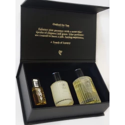 مجموعة هدايا عطر بيور سيرينيتي للنساء من ليلك، عطر وبخاخ شعر ومسك للجسم برائحة رومانسية