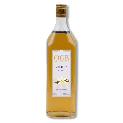 OGB Vanilla Syrup 1 liter Perfect for coffee, desserts, and iced beverages OGB Vanilla Syrup 1 liter Perfect for coffee, desserts, and iced beverages