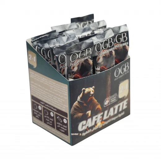 OGB Sugar Free Caffee Latte 2 in 1 20 sachets - Old Grizzly bear - Image 3