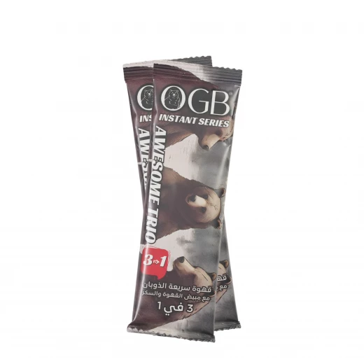 OGB Awesome Trio Instant Coffee 25g x 20 Sachets With Coffee Creamer & Sugar 3 in 1 500g - Old Grizzly bear - Image 3