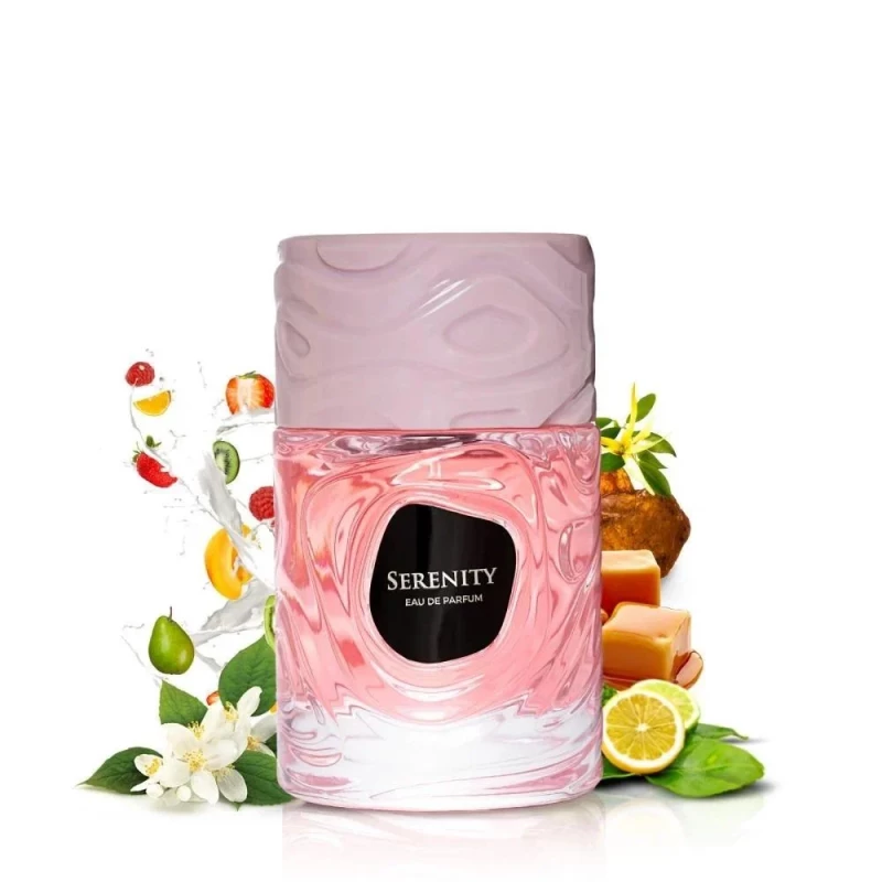 Le Bonheur Serenity Eau de Parfum – 100ml Luxury Fragrance with Mandarin, Jasmine, and Warm Caramel-Amber Base for a Long-Lasting Aroma - Le bonheur