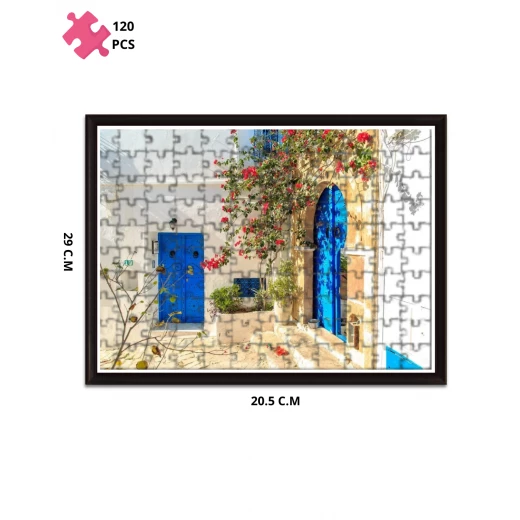 سيدي بوسعيد - تونس أحجية مكونة من 120 قطعة، بقياس 20.5 سم × 29 سم سيدي بوسعيد - تونس أحجية مكونة من 120 قطعة، بقياس 20.5 سم × 29 سم