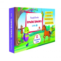 مجموعة كتب القراءة المبسّطة المستوى 1 – 4 كتب إنجليزية للمبتدئين بغلاف صلب | نصوص سهلة ورسومات ملونة | CEFR Pre‑A1 للأطفال