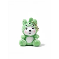 AS art Cute Teddy Bear Keychain – Soft Plush Charm with Unique Outfits, Perfect for Bags, Keys & Sweet Gifts