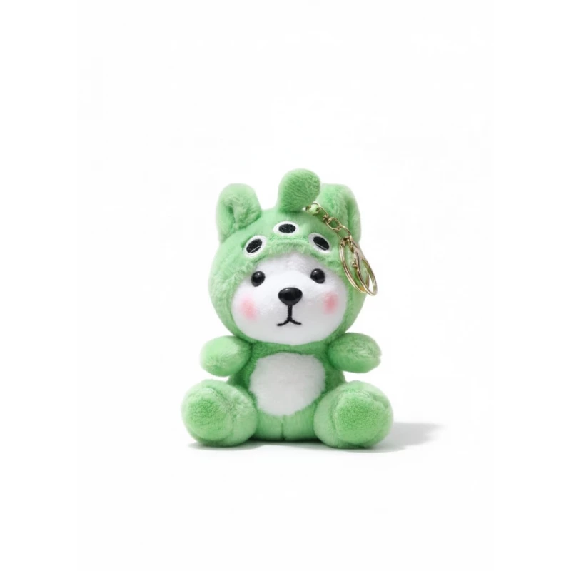 AS art Cute Teddy Bear Keychain – Soft Plush Charm with Unique Outfits, Perfect for Bags, Keys & Sweet Gifts - AS art