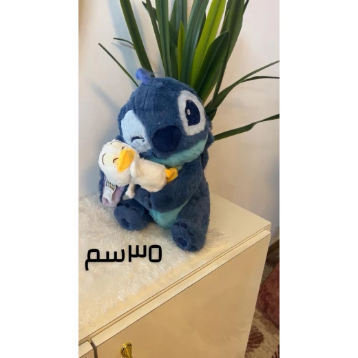 دمية ستيتش مع بطة محشوة باحجام مختلفة لعبة محشوة ناعمة مثالية كهدية للأطفال وهواة الجمع - Image 2