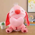 Stitch Doll with a Heart – 30cm | Soft, Cuddly Plush Toy – Perfect Gift for All Occasions - AS art