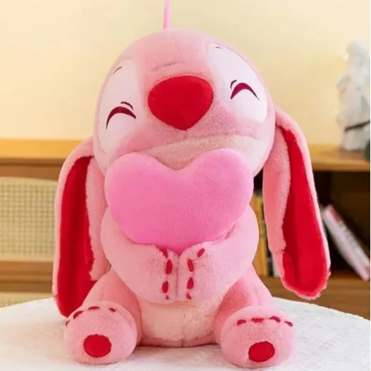 Stitch Doll with a Heart – 30cm | Soft, Cuddly Plush Toy – Perfect Gift for All Occasions - AS art - Image 3
