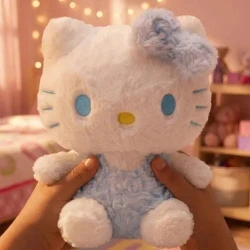 Hello Kitty Plush Doll   Soft Stuffed Toy in Pink or Blue  Cute Gift for Kids  Girls
