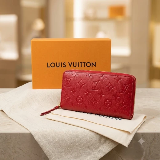 Women's Long Zip Wallet Master Copy Full Package – Elegant Leather Wallet with Multiple Card Slots, Stylish Practical Design for Everyday Use, Size 20 × 10 × 2.5 cm - AS art - Image 2